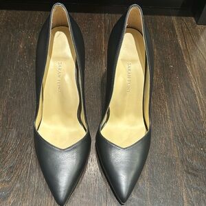 Sarah Flint Perfect Pump 100 Black Leather 40.5 (9.5)